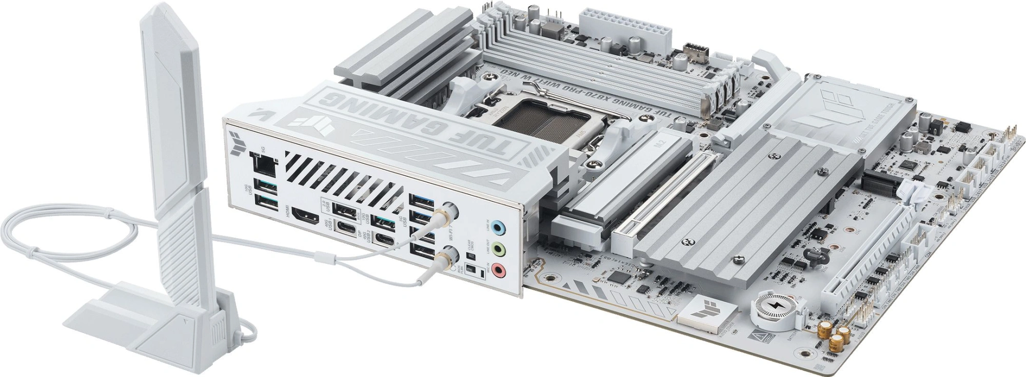 Материнская плата Asus TUF GAMING X870-PRO WIFI7 W NEO Socket AM5 AMD X870 4xDDR5 ATX AC`97 8ch(7.1) 5Gigabit RAID+HDMI — миниатюра 9