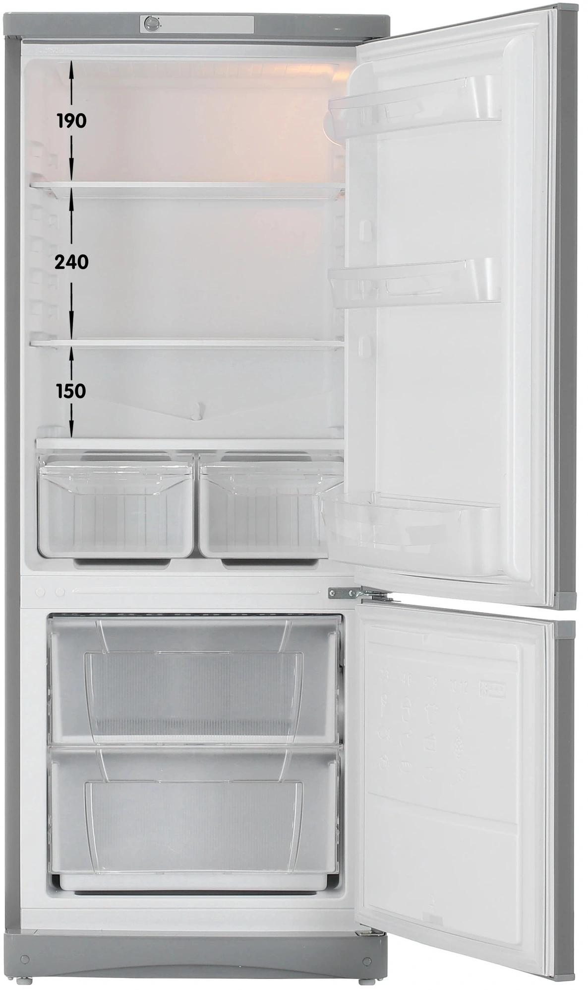 Холодильник Indesit ES 15 GA 2-хкамерн. серебристый — миниатюра 10