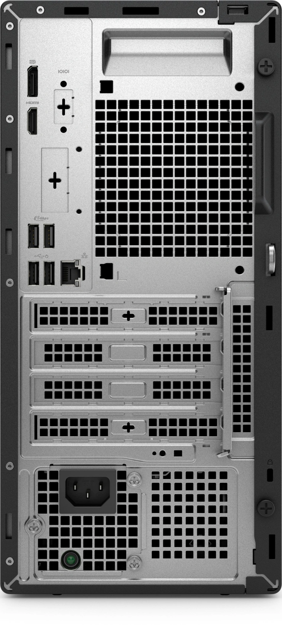 ПК Dell Pro Tower QCT1250 Ultra MT Core Ultra 7 265 (2.4) 8Gb SSD512Gb Graphics Windows 11 Pro GbitEth 180W мышь клавиатура черный (DPTU-7821) — миниатюра 4
