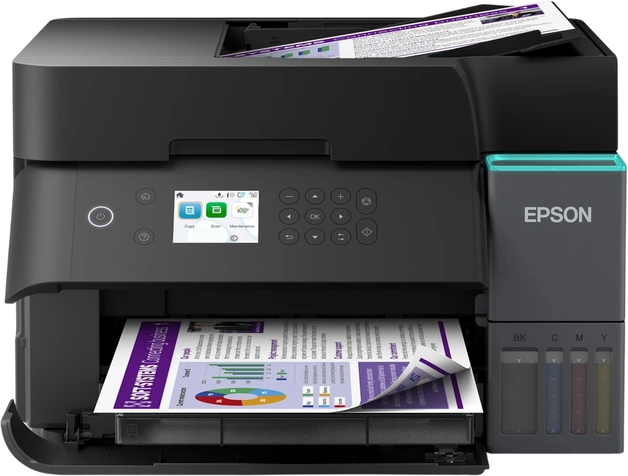 МФУ струйный Epson EcoTank L6370 (C11CL43403/C11CL43406) A4 Duplex WiFi черный — миниатюра 2