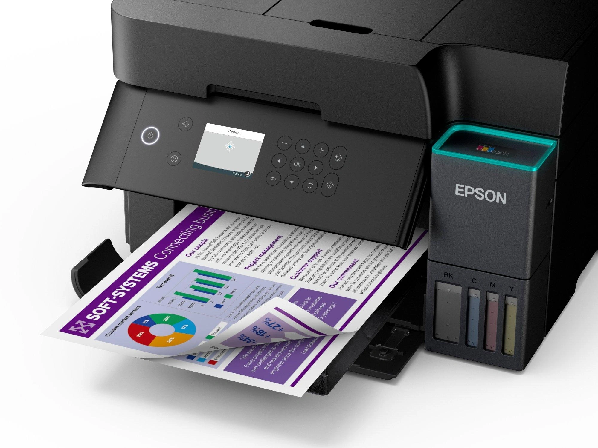 МФУ струйный Epson EcoTank L6370 (C11CL43403/C11CL43406) A4 Duplex WiFi черный — миниатюра 6