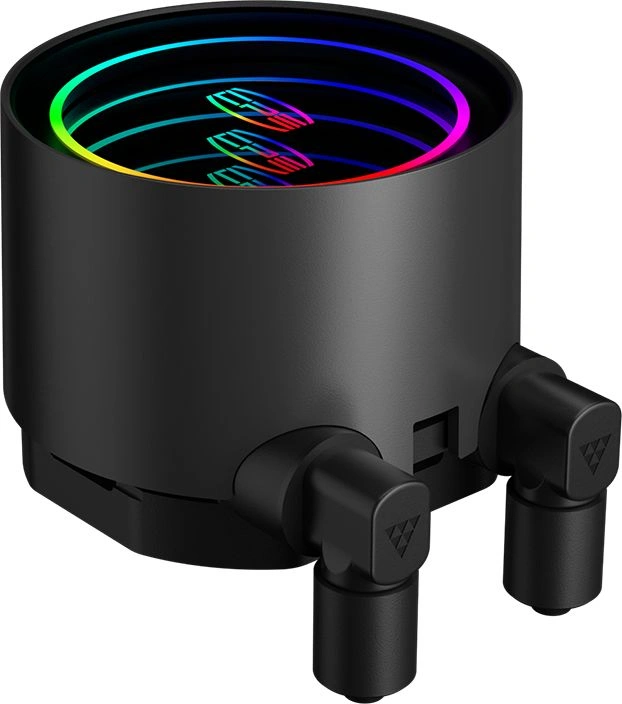 Система водяного охлаждения PcCooler DA240 V2 ARGB Soc-AM5/AM4/1200/1700/1851 черный 4-pin 36.5dB Al 270W Ret (DA240V2-BKAWXX-GL) — миниатюра 5