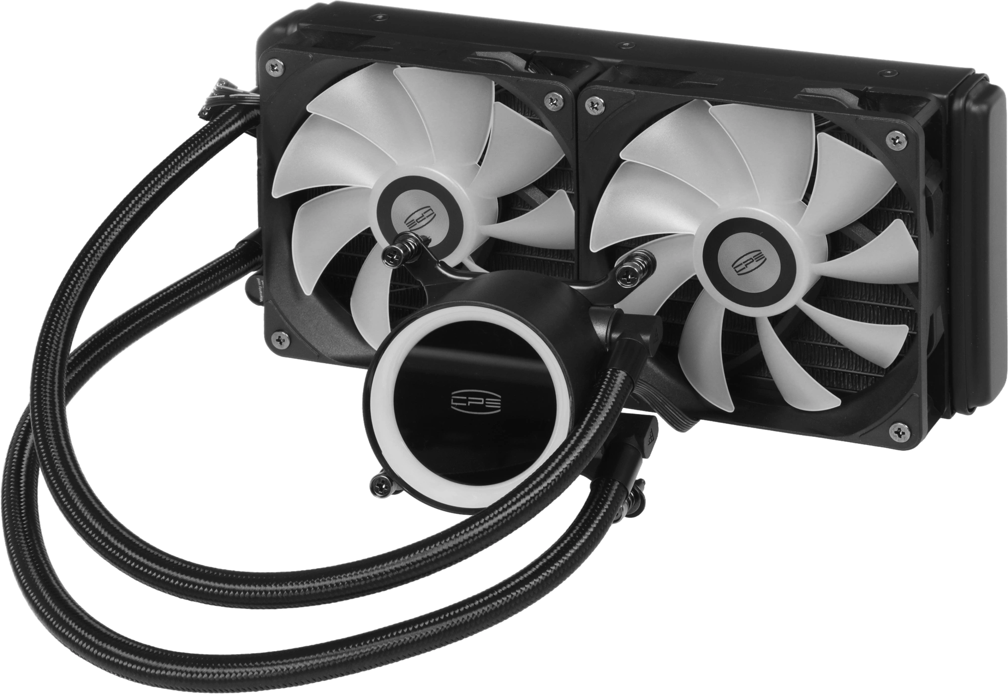 Система водяного охлаждения PcCooler DA240 Max ARGB Soc-AM5/AM4/1200/1700/1851 черный 4-pin 33.8dB Al 270W Ret (DA240V2-BKAWXX-GL) — миниатюра 8