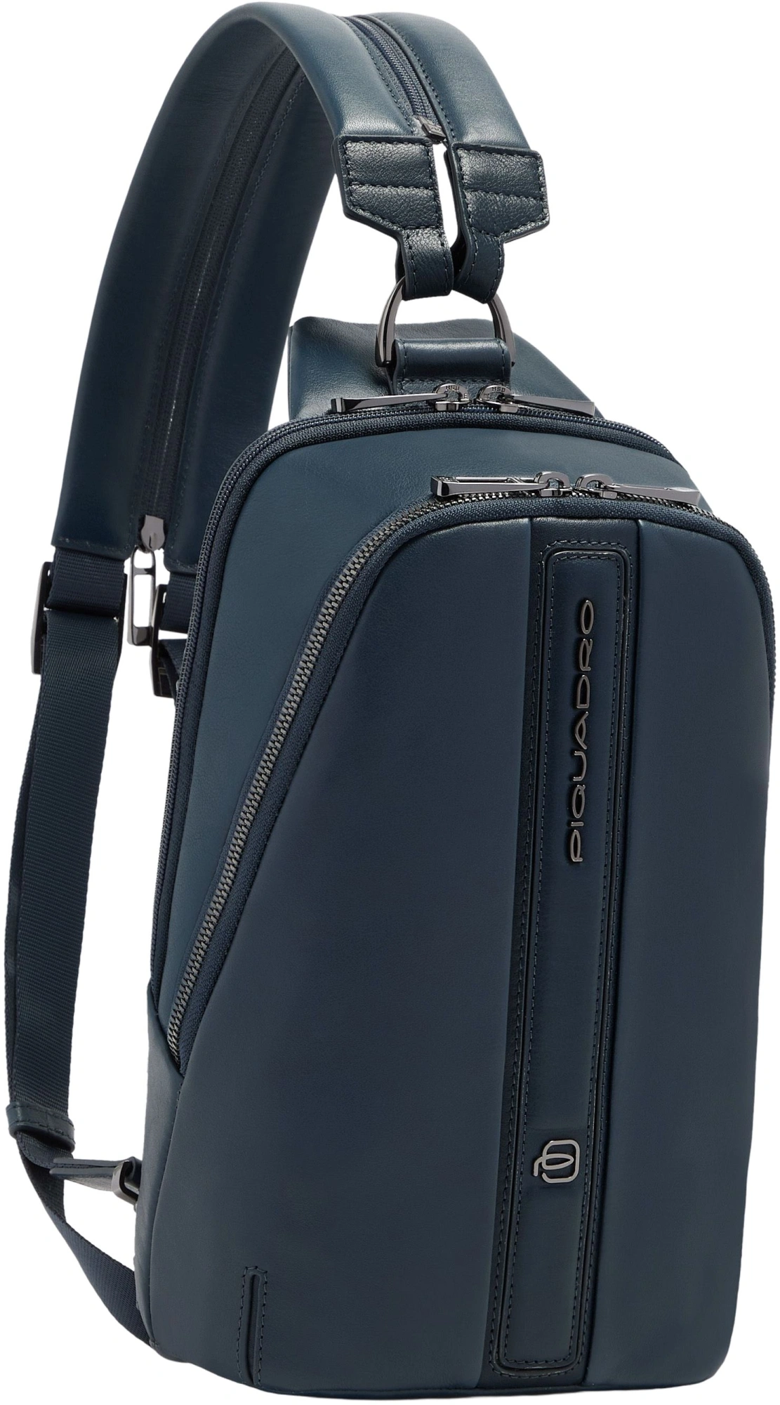 Рюкзак слинг мужской Piquadro Victor CA7174W143/BLU синий натур.кожа — фото 1