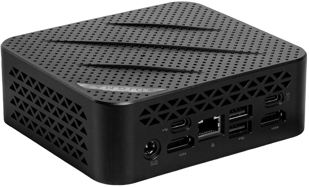 Неттоп Digma Mini Office Cel N4505 (2) 8Gb SSD256Gb UHDG 750 Windows 11 Pro GbitEth WiFi BT 45W черный (RUS) (DPCN-8CXW02) — миниатюра 5