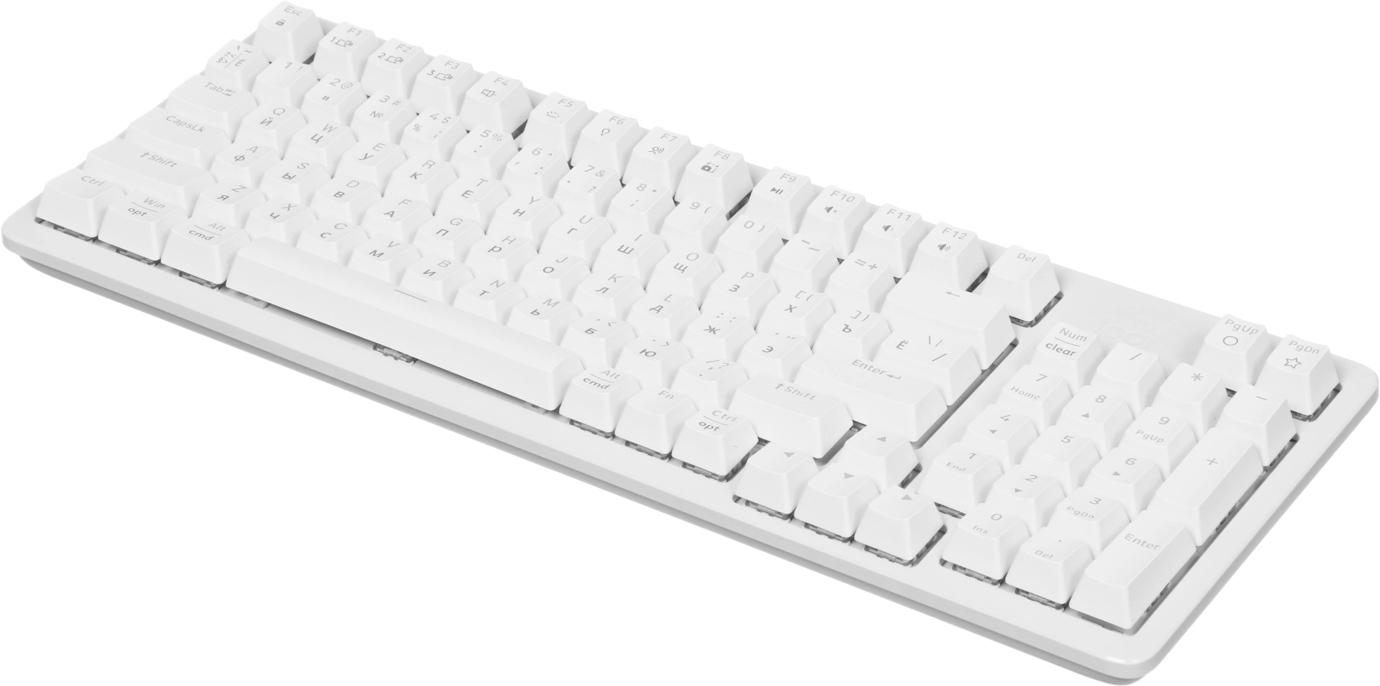 Клавиатура Logitech K868 механическая белый USB беспроводная BT/Radio (920-013913) — миниатюра 4