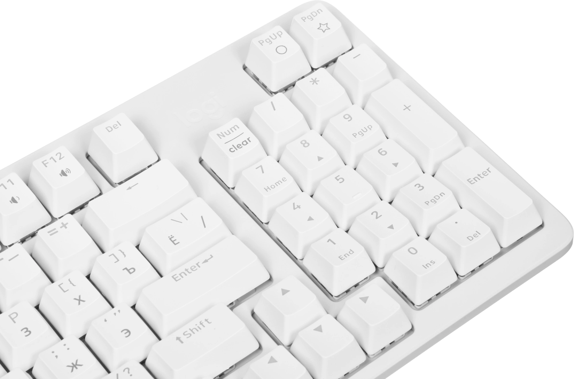 Клавиатура Logitech K868 механическая белый USB беспроводная BT/Radio (920-013913) — миниатюра 6