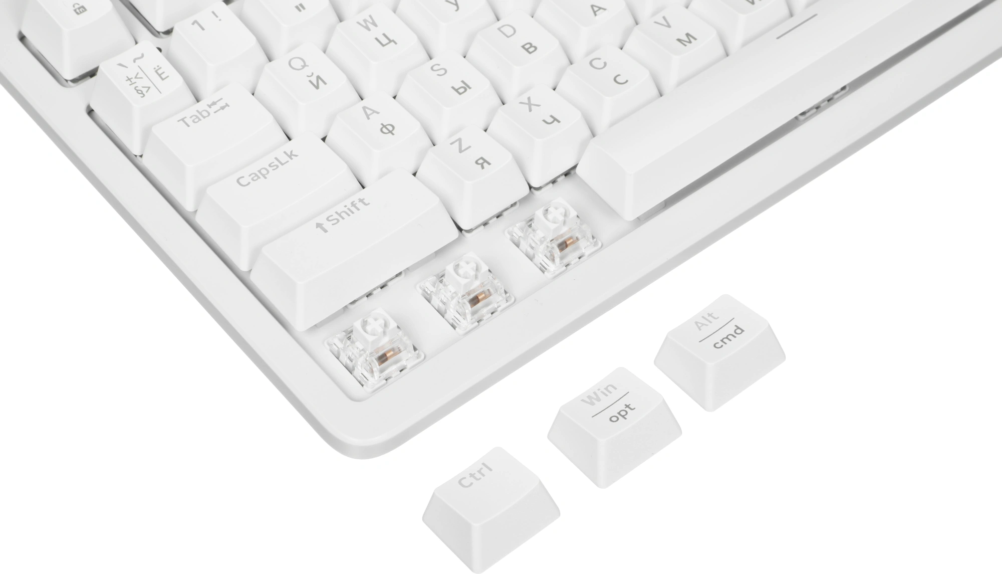 Клавиатура Logitech K868 механическая белый USB беспроводная BT/Radio (920-013913) — миниатюра 8