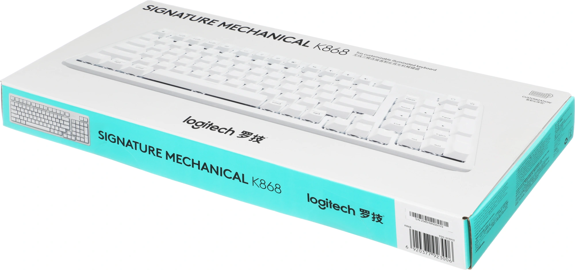 Клавиатура Logitech K868 механическая белый USB беспроводная BT/Radio (920-013913) — миниатюра 13