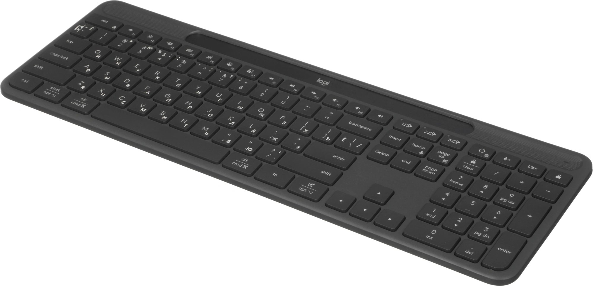 Клавиатура Logitech K980 графитовый беспроводная BT slim (920-013768) — миниатюра 2