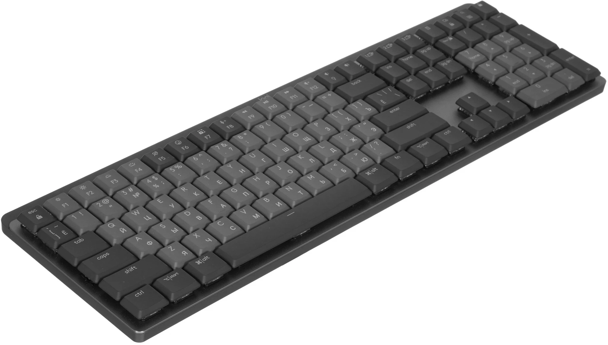 Клавиатура Logitech MX Mechanical механическая черный USB беспроводная BT/Radio slim LED (920-010766) — миниатюра 2