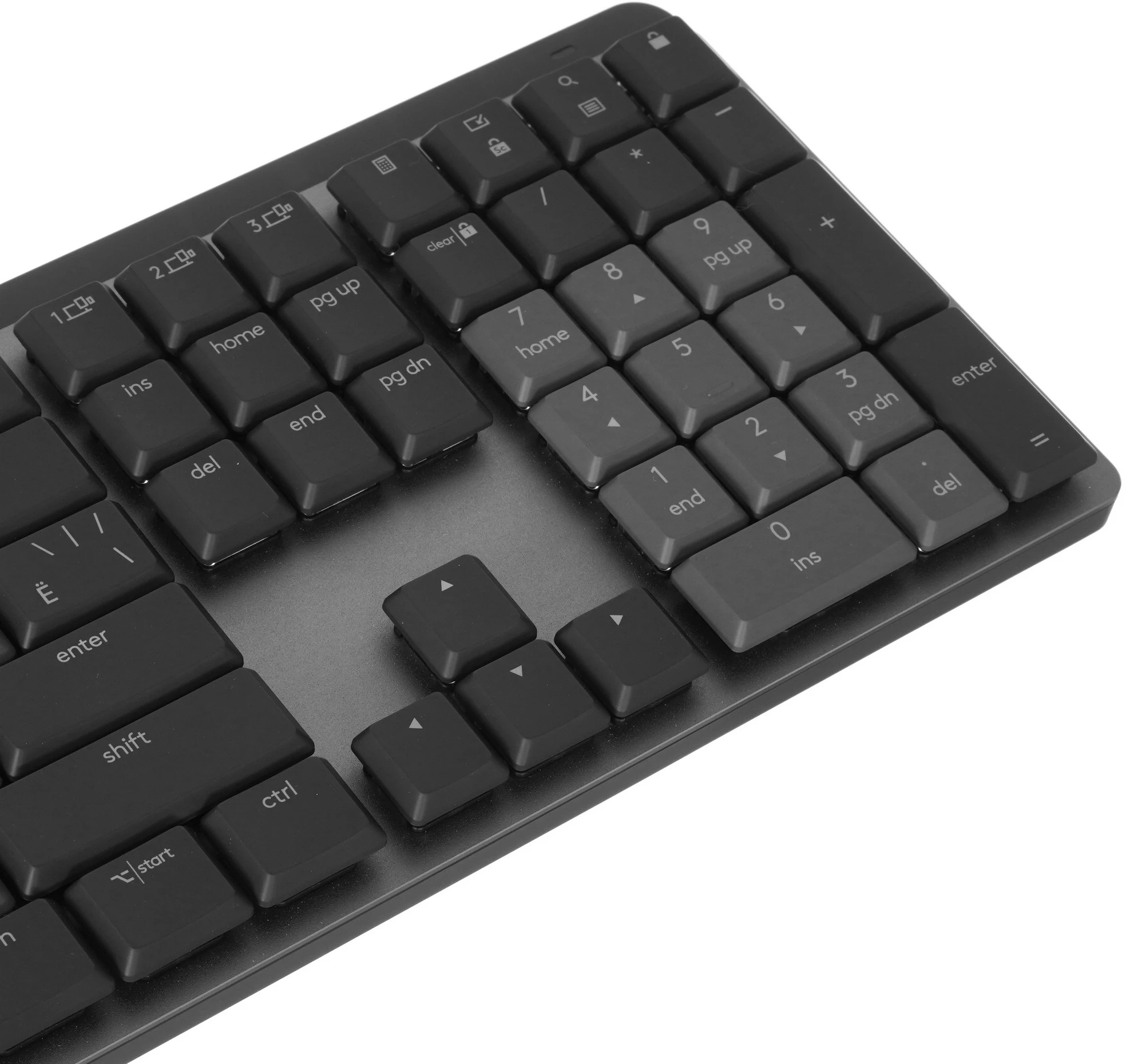 Клавиатура Logitech MX Mechanical механическая черный USB беспроводная BT/Radio slim LED (920-010766) — миниатюра 8