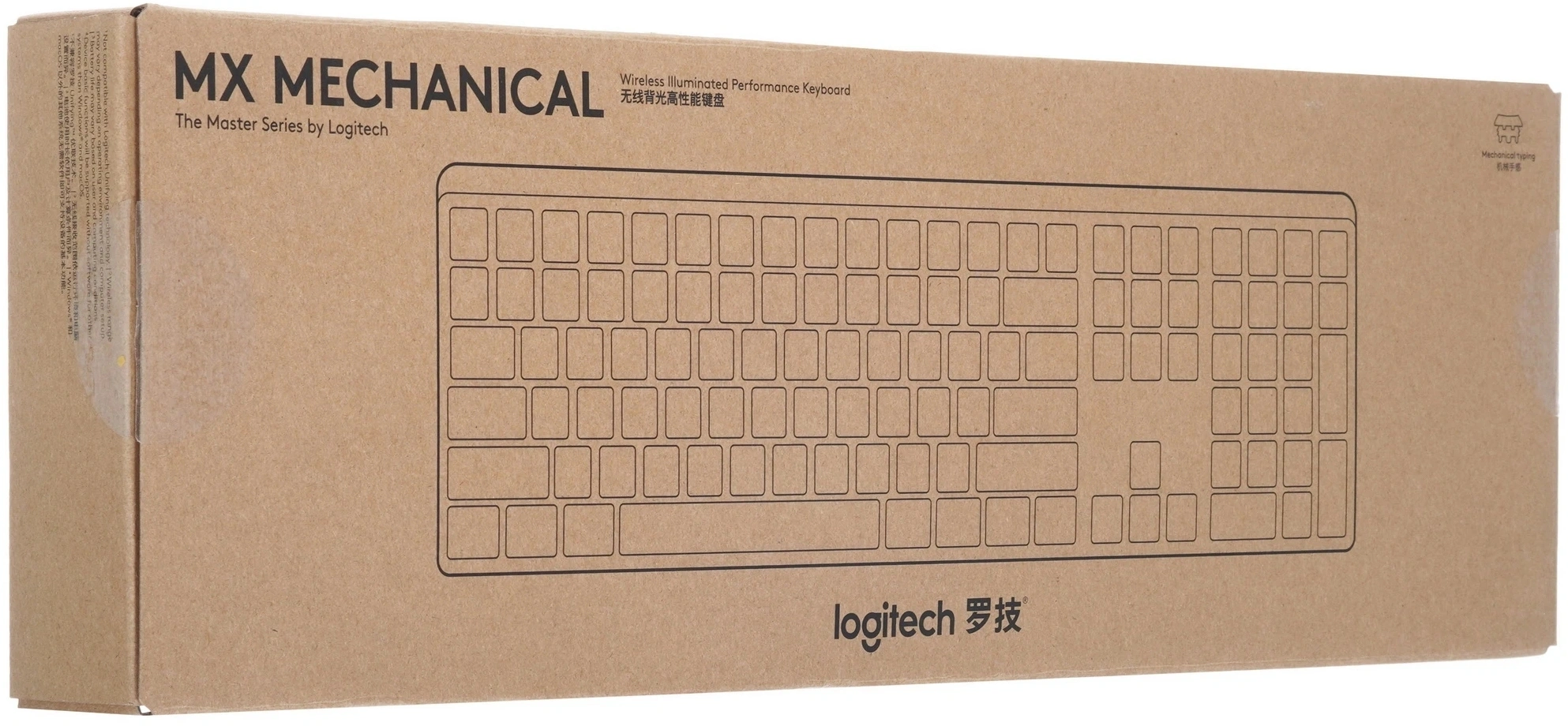 Клавиатура Logitech MX Mechanical механическая черный USB беспроводная BT/Radio slim LED (920-010766) — миниатюра 9