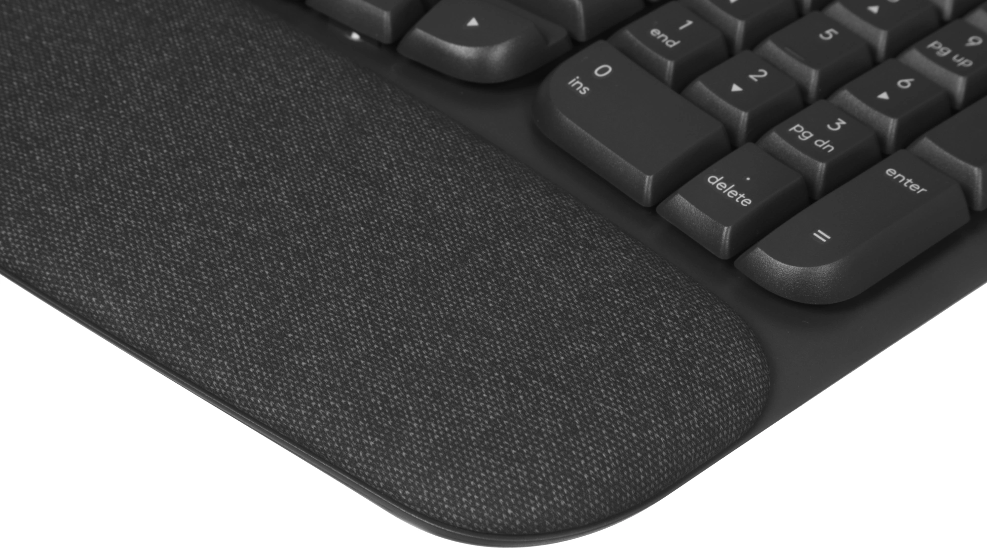 Клавиатура Logitech Wave Keys графитовый USB беспроводная BT/Radio slim Ergo (подставка для запястий) (920-012319) — миниатюра 9