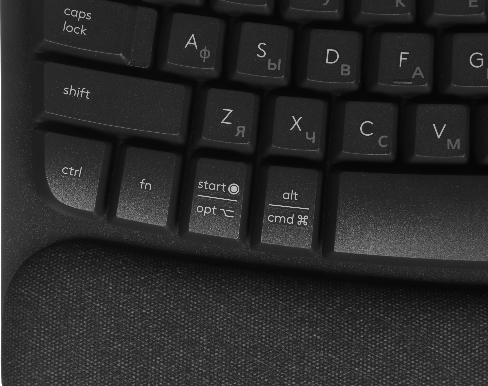 Клавиатура Logitech Wave Keys графитовый USB беспроводная BT/Radio slim Ergo (подставка для запястий) (920-012319) — миниатюра 6
