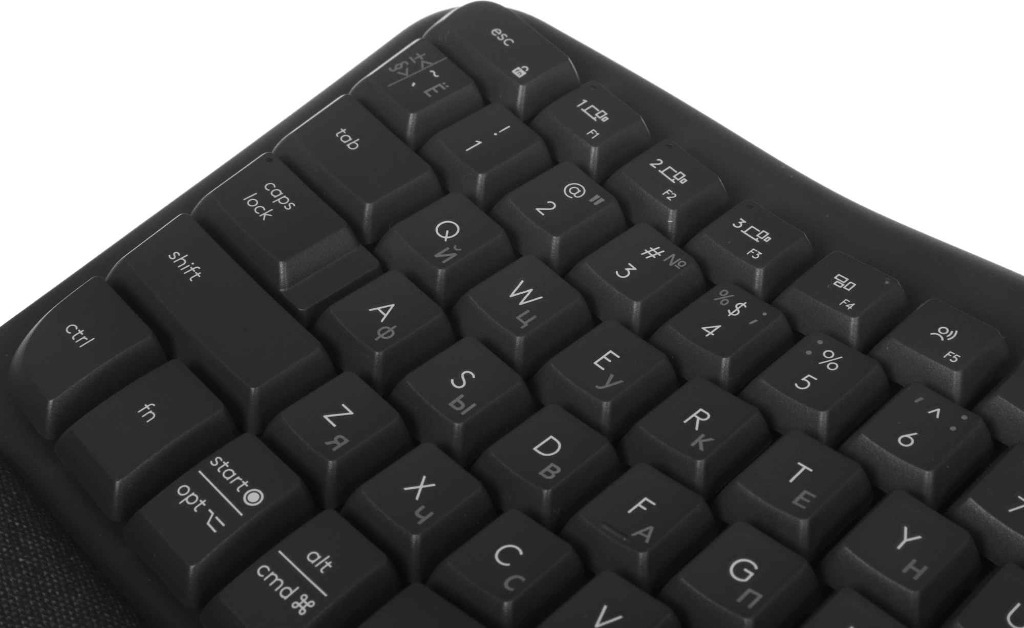 Клавиатура Logitech Wave Keys графитовый USB беспроводная BT/Radio slim Ergo (подставка для запястий) (920-012319) — миниатюра 10