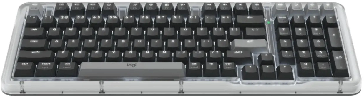 Клавиатура Logitech K98M механическая графитовый USB беспроводная BT/Radio Multimedia LED (подставка для запястий) (920-013040) — миниатюра 4