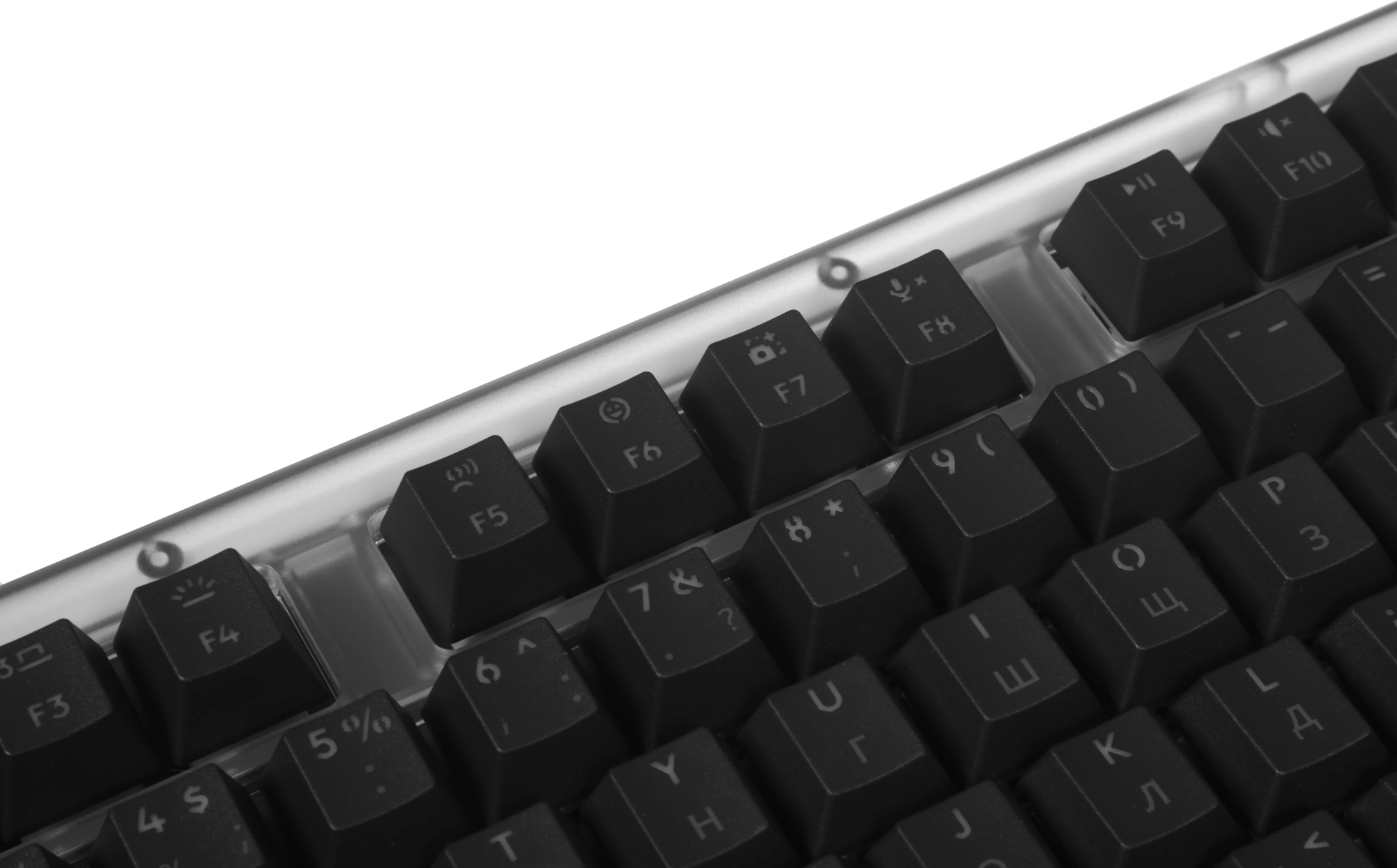 Клавиатура Logitech K98M механическая графитовый USB беспроводная BT/Radio Multimedia LED (подставка для запястий) (920-013040) — миниатюра 10
