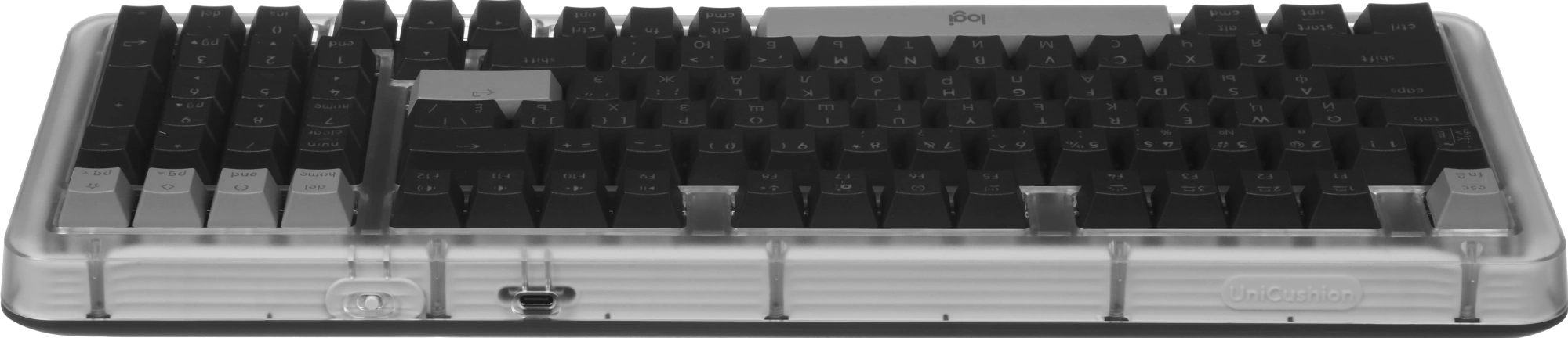 Клавиатура Logitech K98M механическая графитовый USB беспроводная BT/Radio Multimedia LED (подставка для запястий) (920-013040) — миниатюра 11
