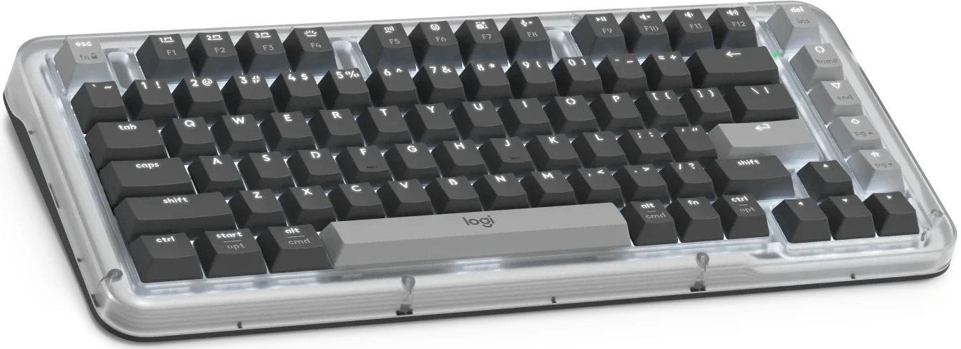 Клавиатура Logitech K75M механическая графитовый USB беспроводная BT/Radio Multimedia LED (подставка для запястий) (920-013299) — миниатюра 2