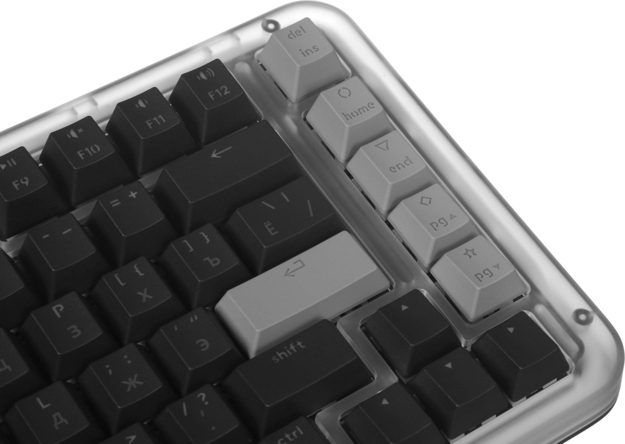 Клавиатура Logitech K75M механическая графитовый USB беспроводная BT/Radio Multimedia LED (подставка для запястий) (920-013299) — миниатюра 13