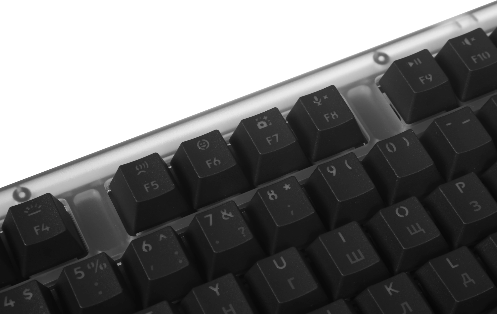 Клавиатура Logitech K75M механическая графитовый USB беспроводная BT/Radio Multimedia LED (подставка для запястий) (920-013299) — миниатюра 14