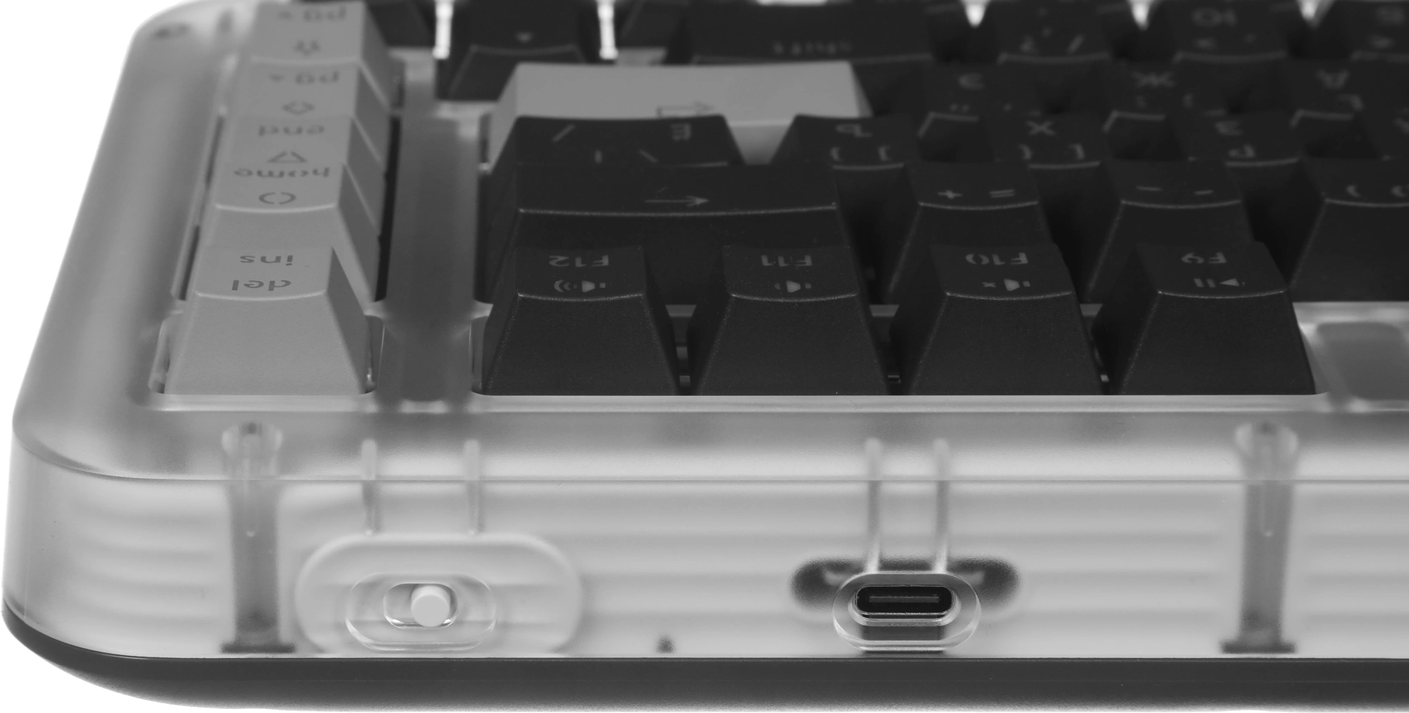 Клавиатура Logitech K75M механическая графитовый USB беспроводная BT/Radio Multimedia LED (подставка для запястий) (920-013299) — миниатюра 16