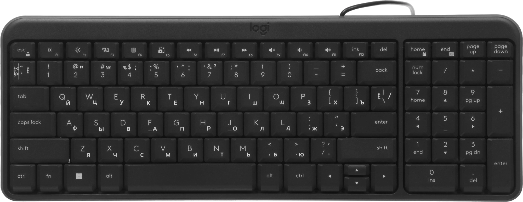 Клавиатура Logitech K106 черный USB slim (920-013902) — фото 1