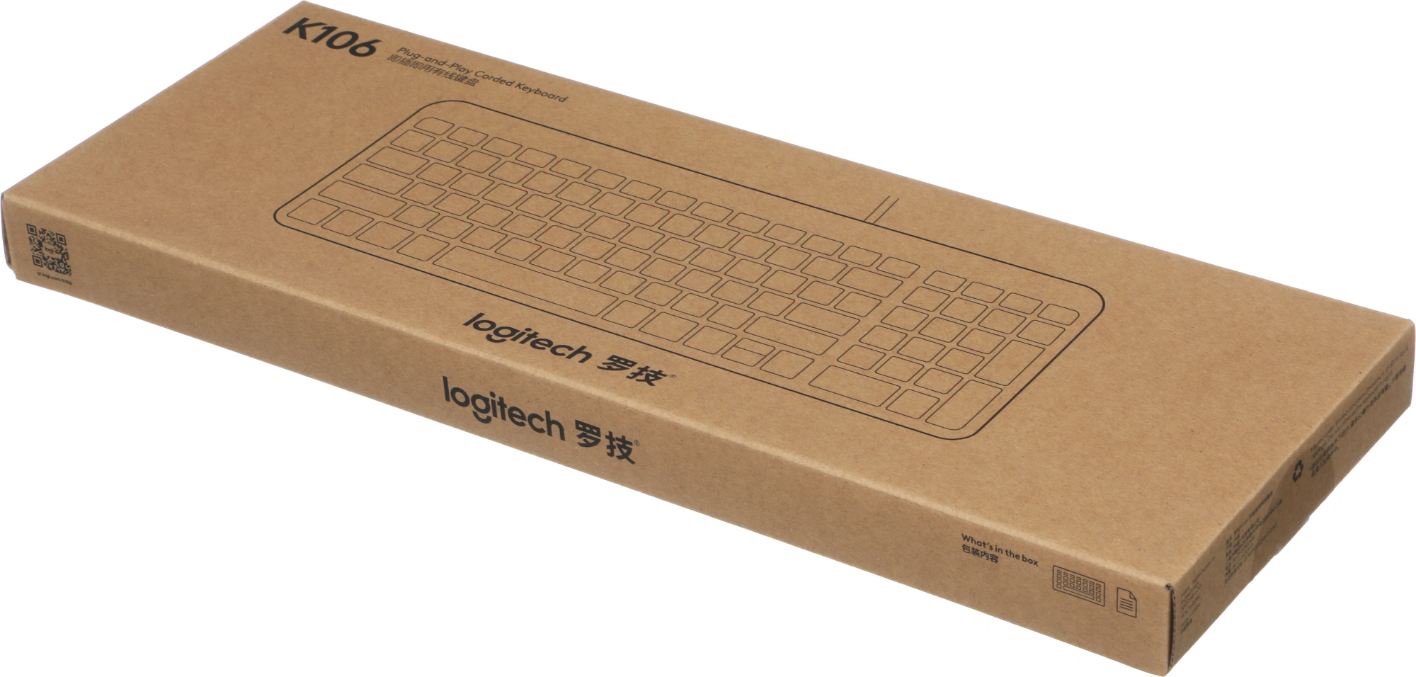 Клавиатура Logitech K106 черный USB slim (920-013902) — миниатюра 5