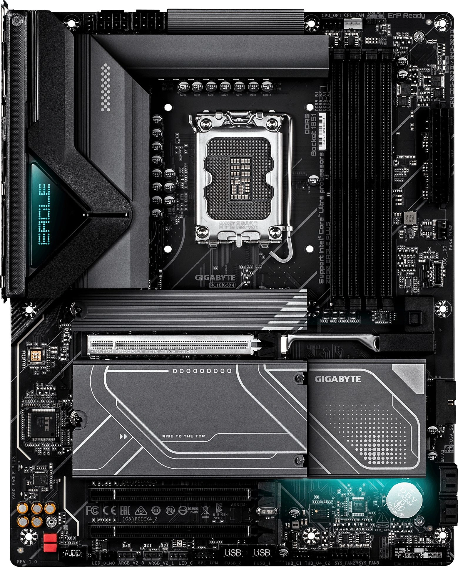 Материнская плата Gigabyte Z890 EAGLE PLUS Soc-1851 Intel Z890 4xDDR5 ATX AC`97 8ch(7.1) 2.5Gg RAID — миниатюра 3