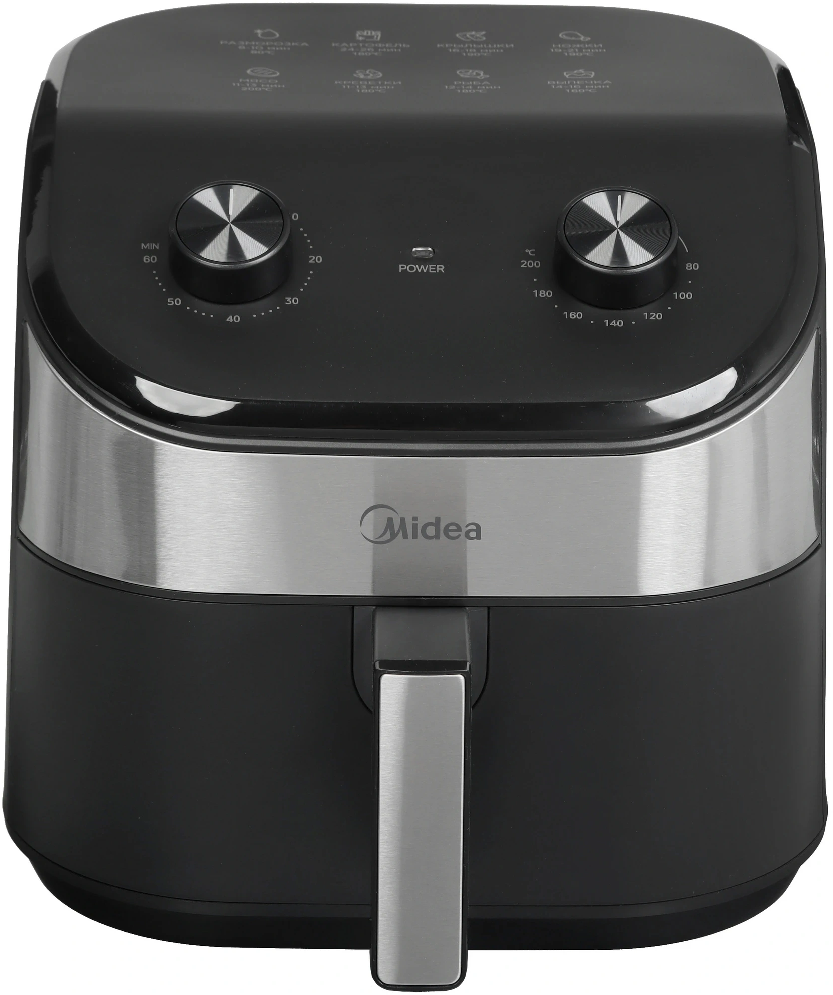 Аэрогриль Midea MAF-TN45WK 4.5л 1500Вт черный — миниатюра 2