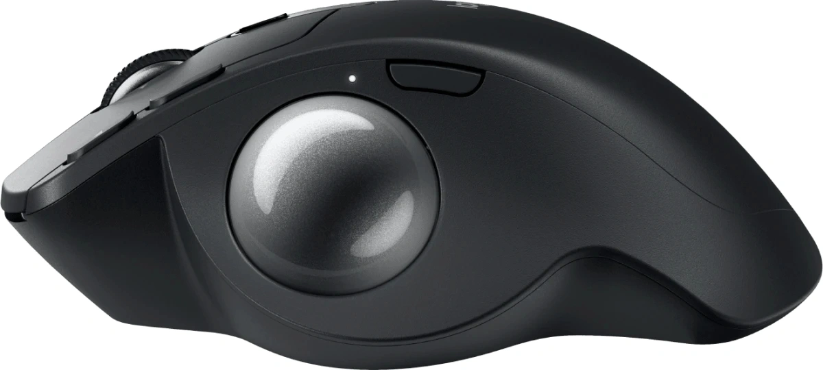 Трекбол Logitech Trackball MX Ergo S графитовый оптическая 2048dpi silent беспров. BT/Radio USB 8but (910-007261) — миниатюра 2