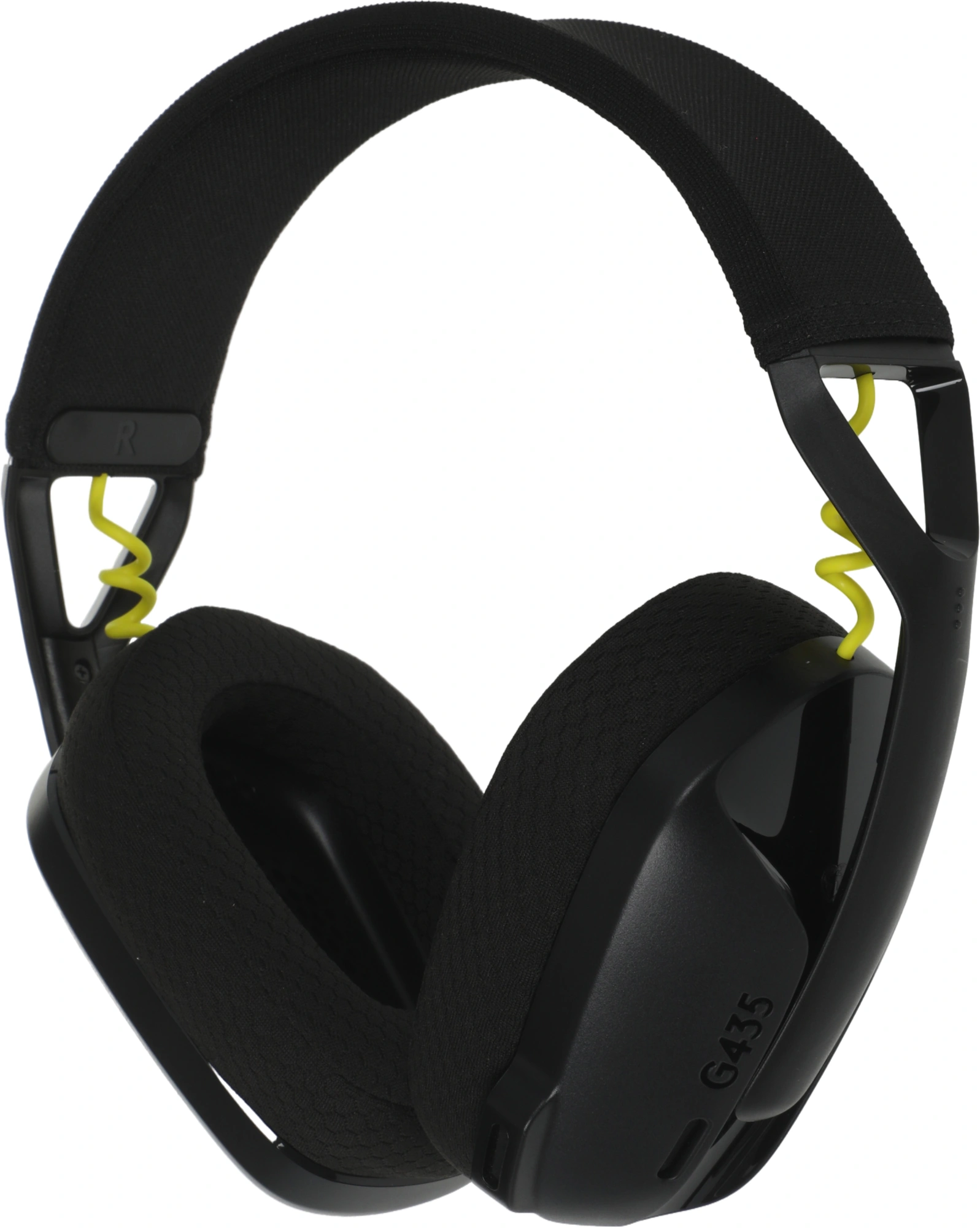 Наушники с микрофоном Logitech G435 черный/желтый накладные BT/Radio оголовье (981-001051) — миниатюра 5