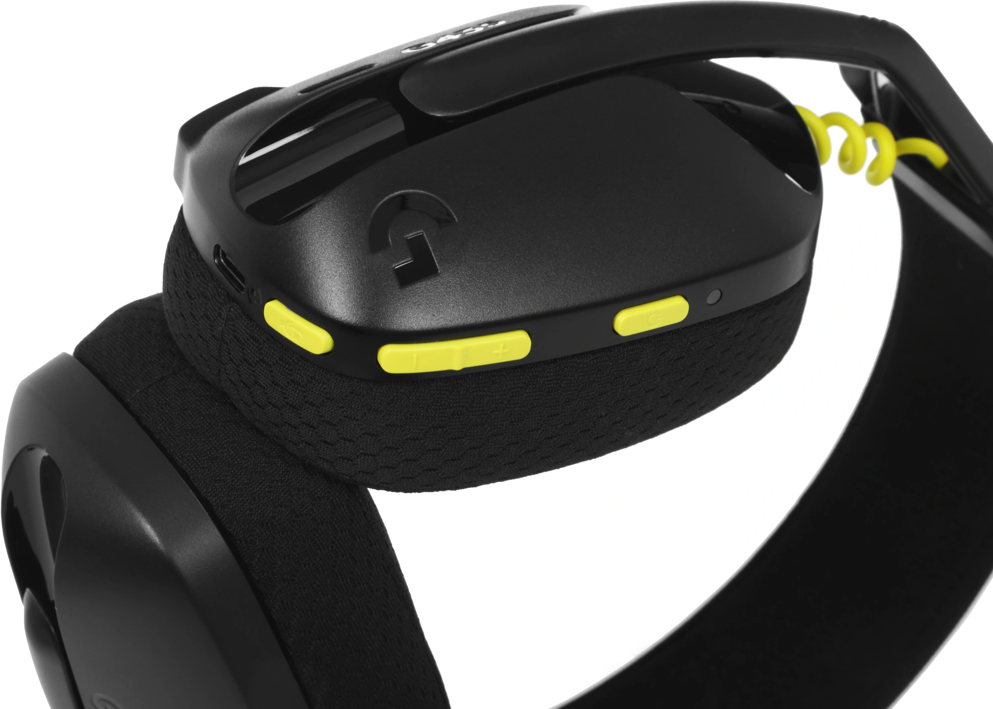 Наушники с микрофоном Logitech G435 черный/желтый накладные BT/Radio оголовье (981-001051) — миниатюра 8