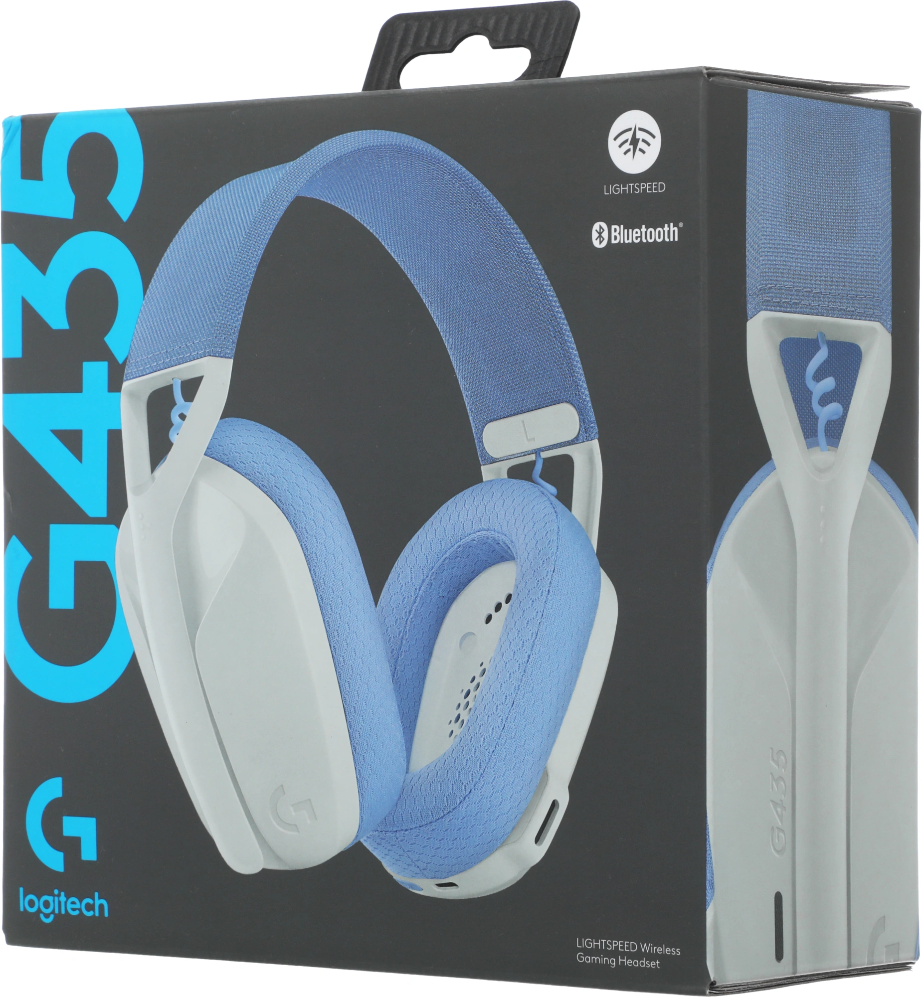 Наушники с микрофоном Logitech G435 белый/синий накладные BT/Radio оголовье (981-001075) — миниатюра 2