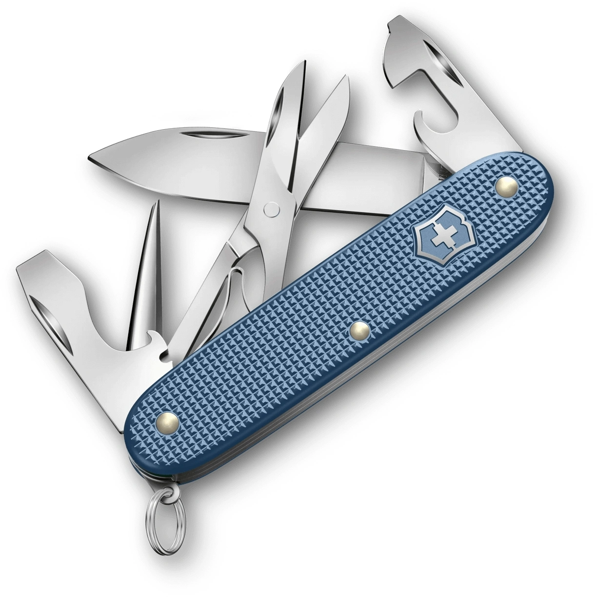 Нож перочинный Victorinox Pioneer X Alox LE26 (0.8231.L26) 93мм 9функц. синий подар.коробка — фото 1