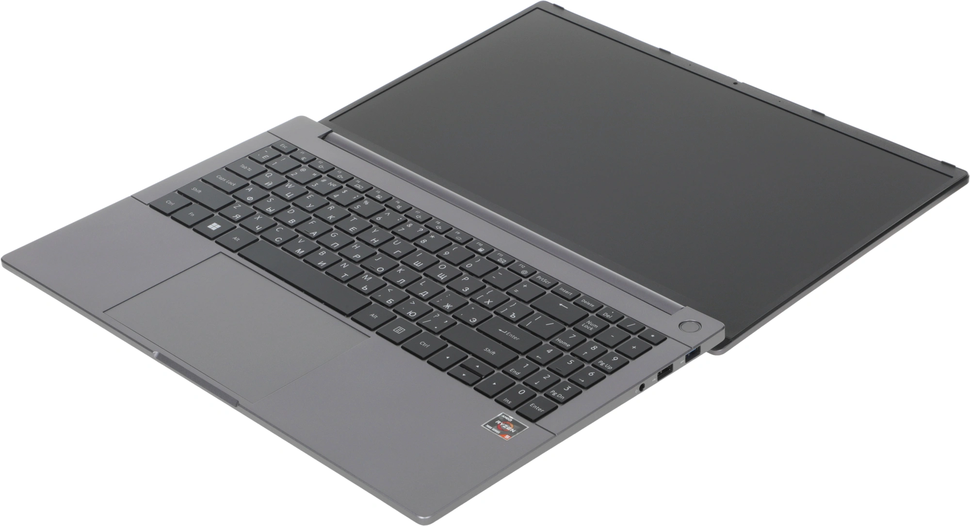 Ноутбук Hiper FACTUM W15D Ryzen 5 7430U 8Gb SSD512Gb AMD Radeon Graphics 15.6" IPS FHD (1920x1080) Windows 11 Pro grey WiFi BT Cam (FW15D-R5743R8N5W6WPG) — миниатюра 12