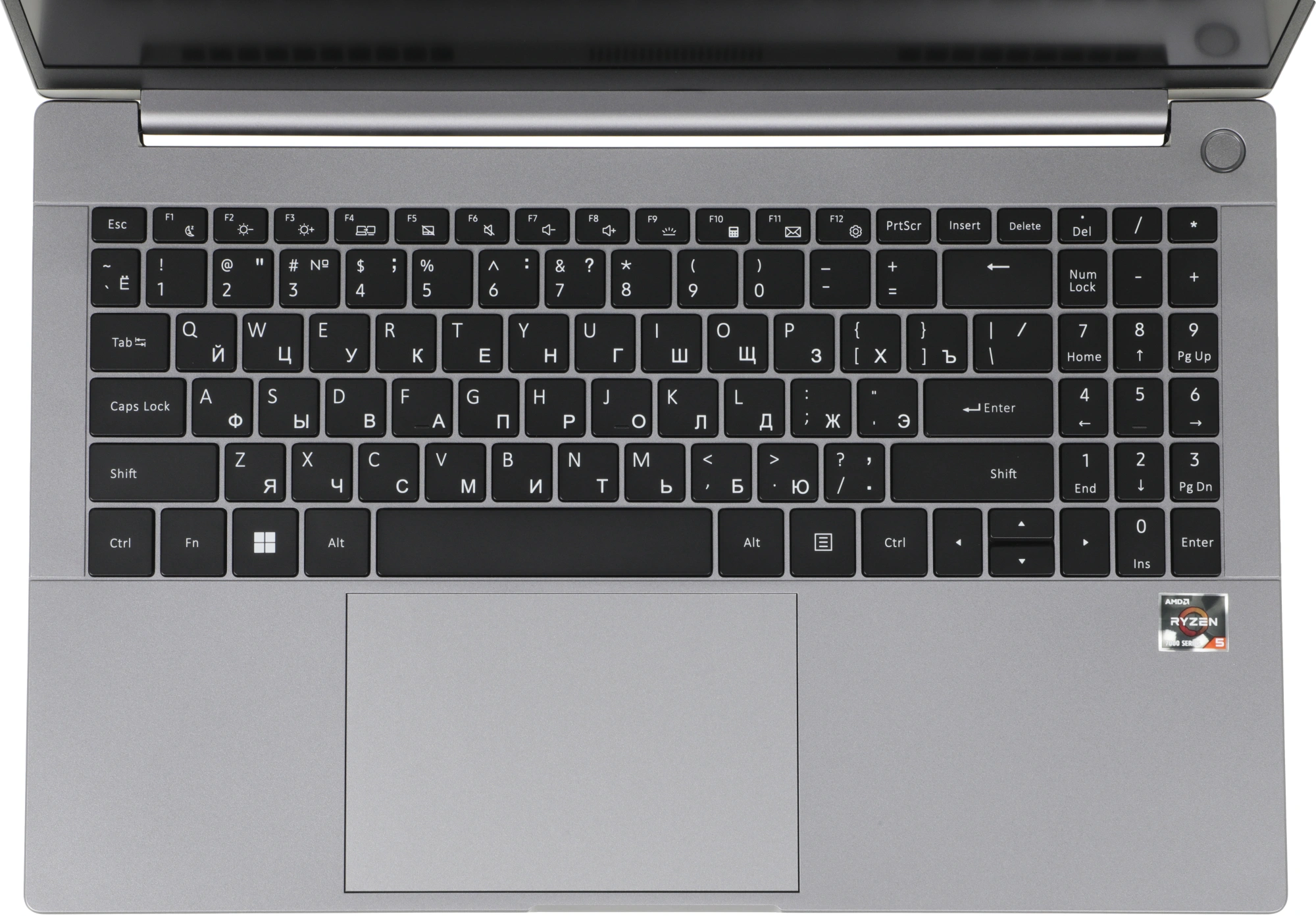 Ноутбук Hiper FACTUM W15D Ryzen 5 7430U 8Gb SSD512Gb AMD Radeon Graphics 15.6" IPS FHD (1920x1080) Windows 11 Pro grey WiFi BT Cam (FW15D-R5743R8N5W6WPG) — миниатюра 4
