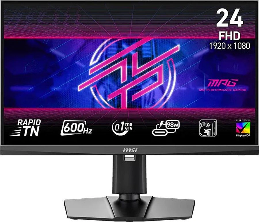 Монитор MSI 24.5" MPG 242R X60N черный TN LED 16:9 HDMI матовая HAS Piv 350cd 178гр/178гр 1920x1080 600Hz FreeSync Premium DP FHD USB 6.9кг — фото 1