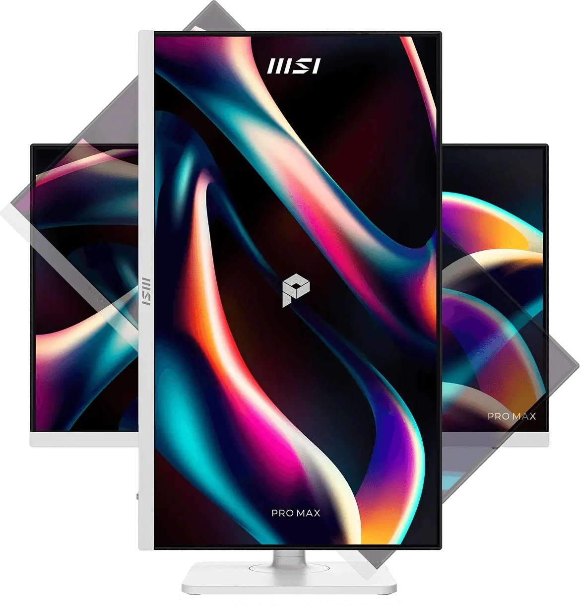 Монитор MSI 23.8" Pro Max MAX 241PHW E14 белый IPS LED 16:9 HDMI M/M матовая HAS Piv 1500:1 300cd 178гр/178гр 1920x1080 144Hz DP FHD USB 5.35кг — миниатюра 2