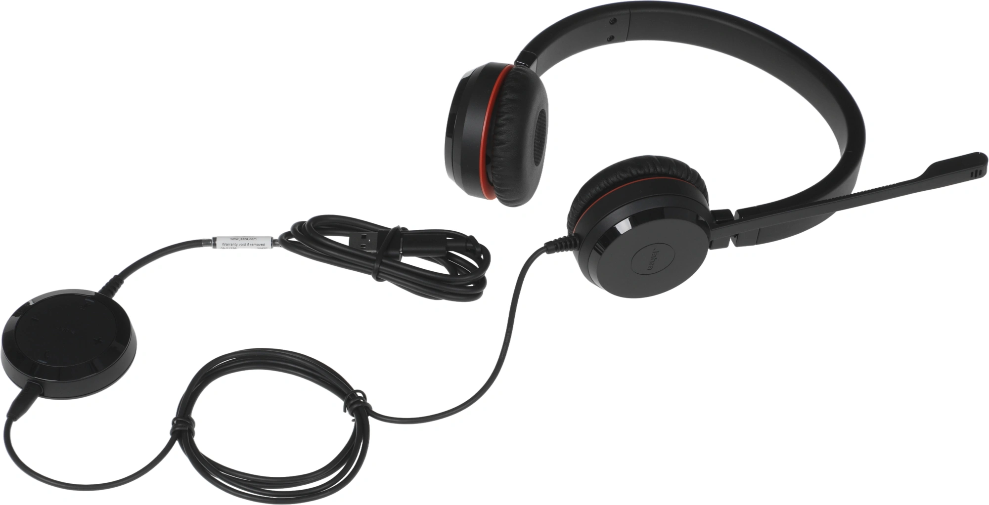 Наушники с микрофоном Jabra Evolve 30 II черный накладные USB оголовье (5399-823-369) — миниатюра 4