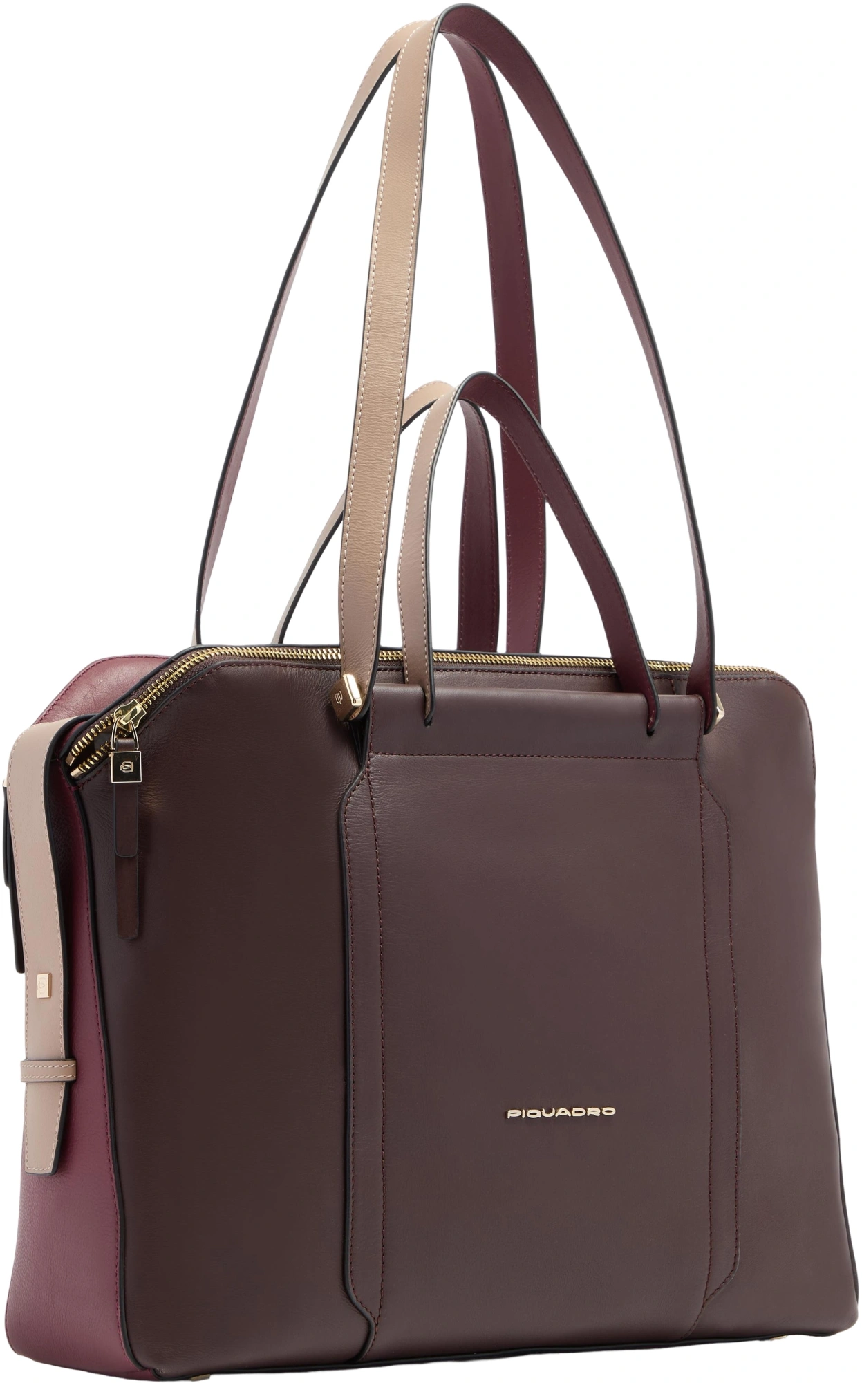 Деловая сумка женская Piquadro Circle BD4574W92/BORO с отделением для ноутбука 14" сливовая натур.кожа — миниатюра 2