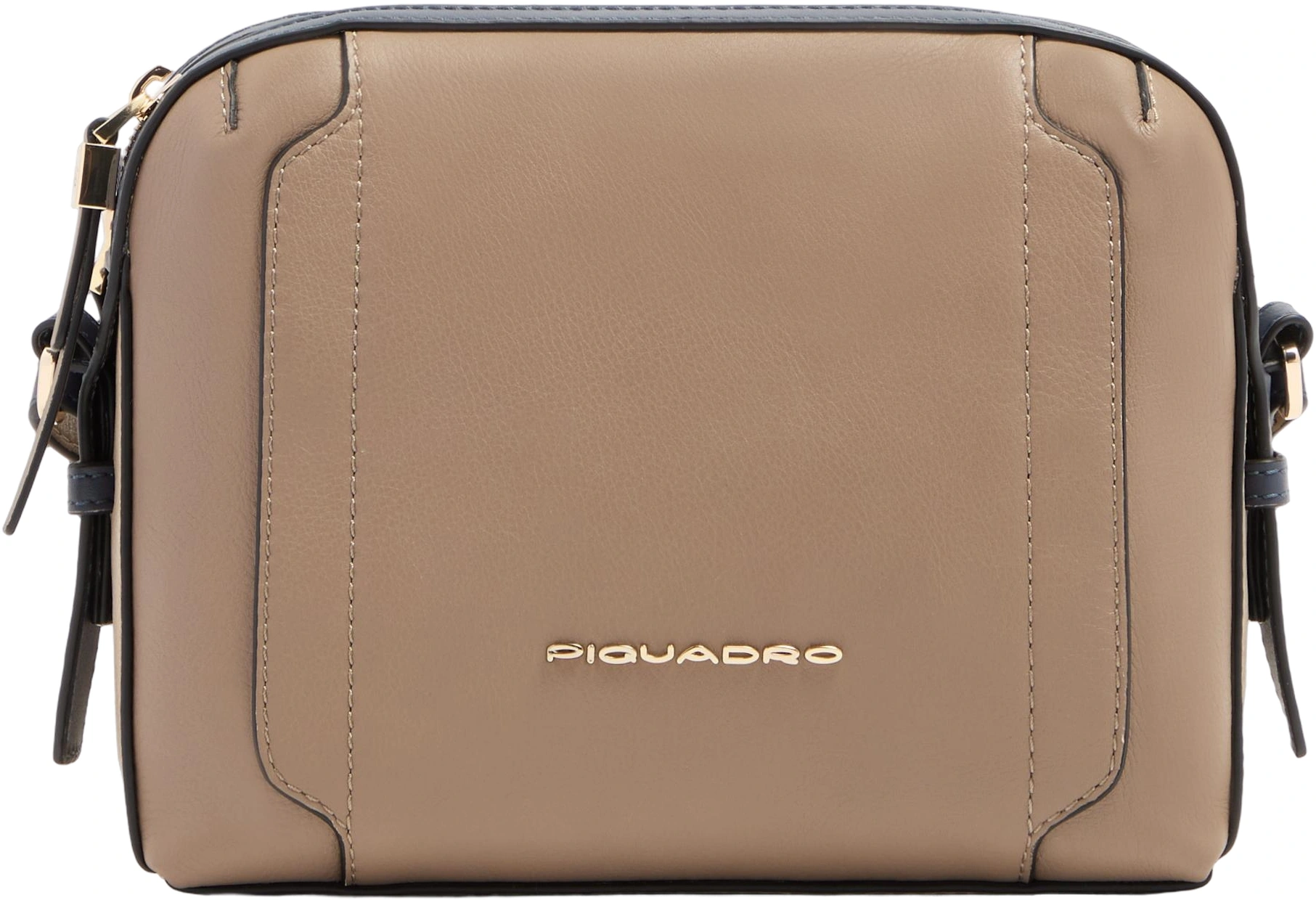 Сумка кросс-боди женская Piquadro Circle BD4870W92/TOBLU бежевая/голубая натур.кожа — фото 1