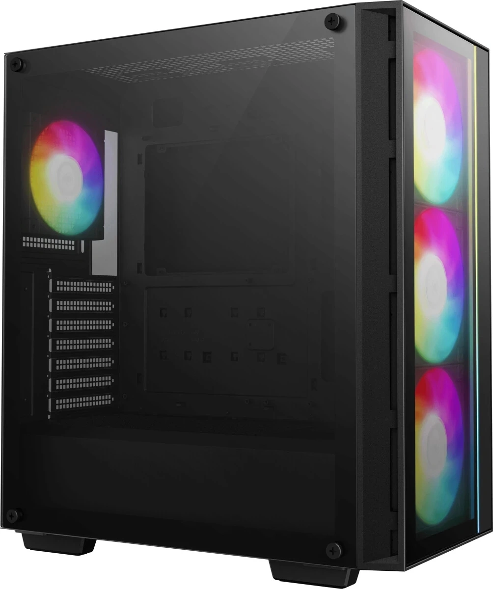 Корпус Deepcool Matrexx 55 V4 C черный без БП ATX 4x120mm 2x140mm 1xUSB3.0 audio bott PSU — миниатюра 2