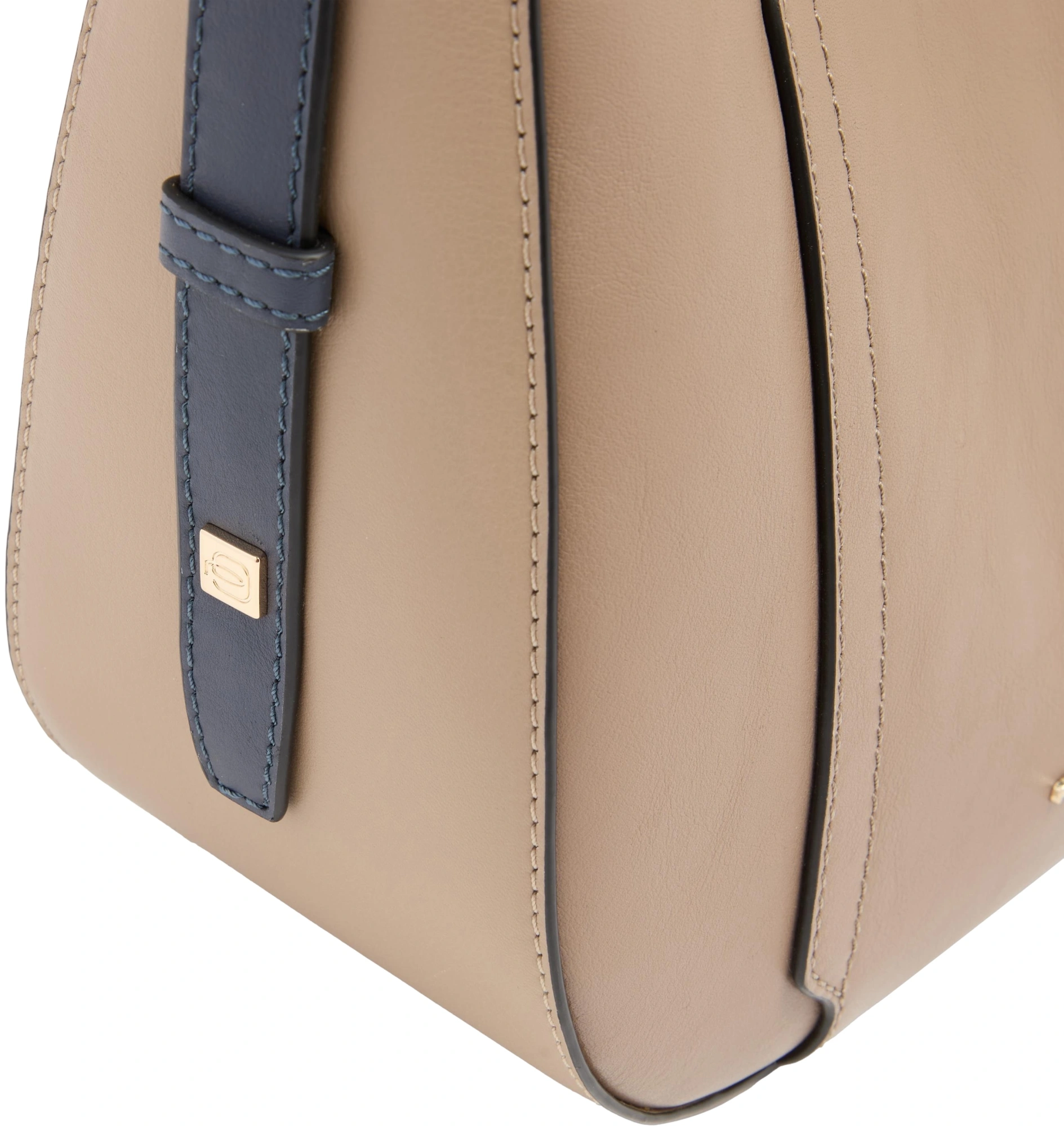 Сумка кросс-боди женская Piquadro Circle BD6657W92/TOBLU бежевая/голубая натур.кожа — миниатюра 5
