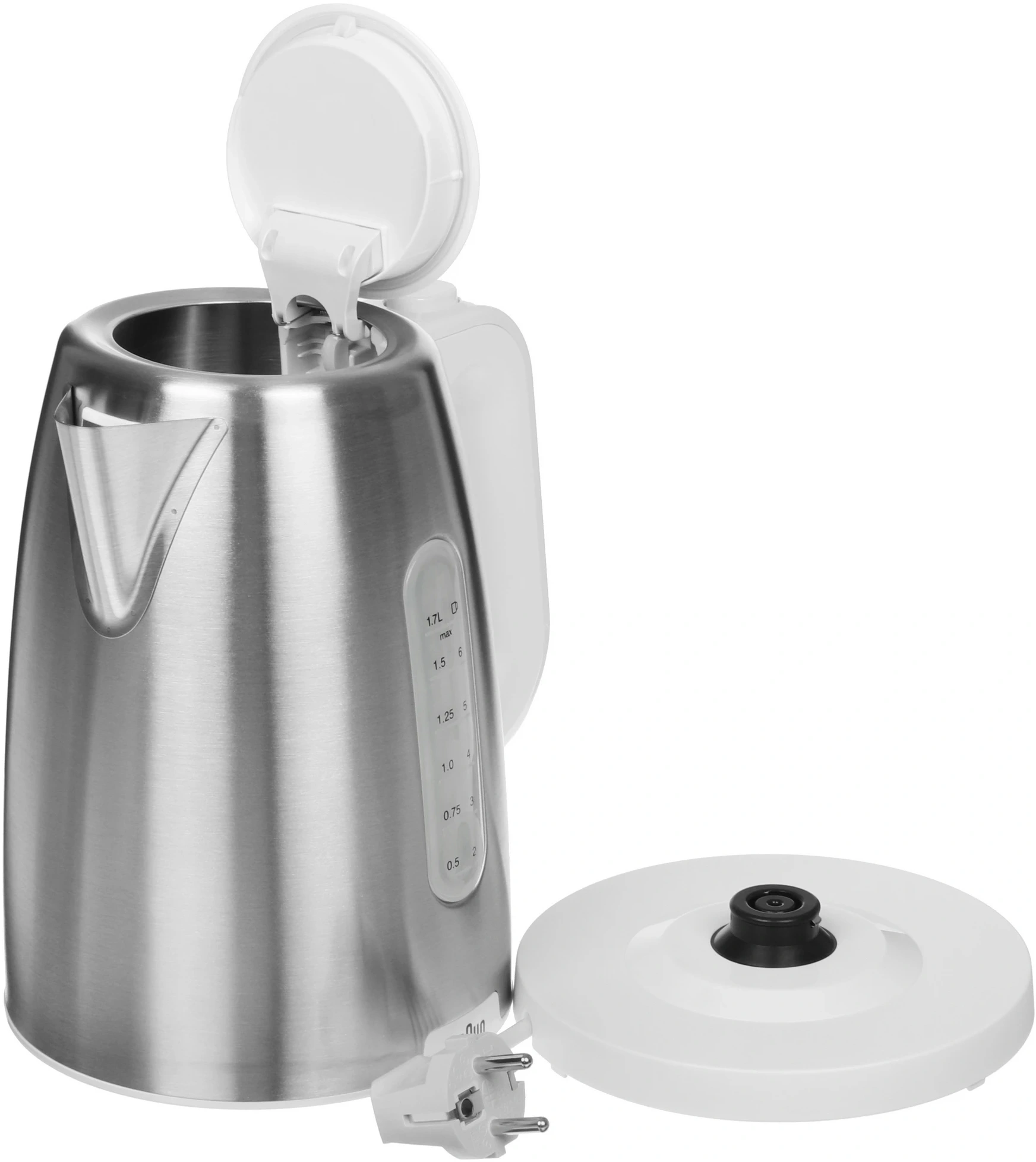 Чайник электрический Braun WK1500WH 1.7л. 2200Вт сталь/белый корпус: металл/пластик — миниатюра 6