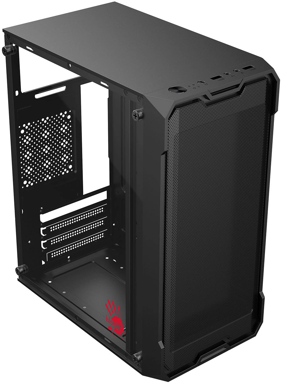 Корпус Bloody CC-129 черный без БП mATX 1x80mm 2x120mm 1xUSB2.0 1xUSB3.0 audio — миниатюра 5