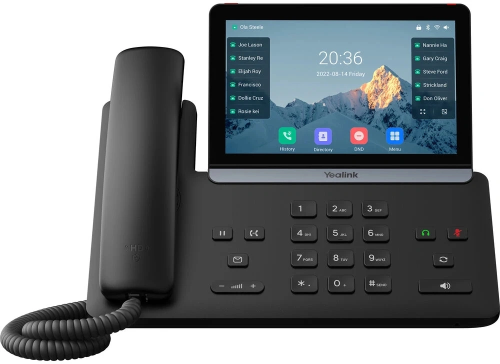 Телефон IP Yealink SIP-T87W черный — фото 1