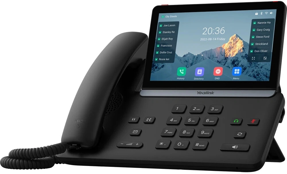 Телефон IP Yealink SIP-T87W черный — миниатюра 3