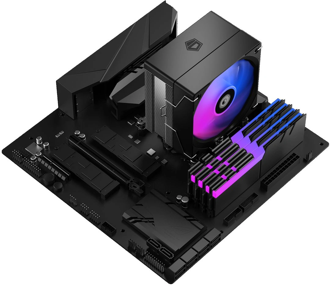 Устройство охлаждения(кулер) ID-Cooling SE-903-XT V2 RGB Soc-AM5/AM4/1200/1700/1851 серебристый/черный 4-pin 140-29.1dB Al+Cu 150W 650gr Ret — миниатюра 10